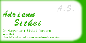 adrienn sitkei business card